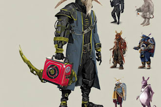 design original concept art characters