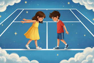 illustrate children story book illustration KDP ready