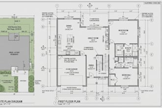 create permit drawings and construction plans for texas california USA