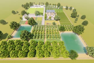 do 3d farm house, 3d farm animal contact, 3d poultry design,  3d chicken coop