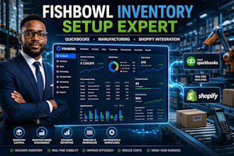 setup fishbowl inventory manufacturing quickbooks integration