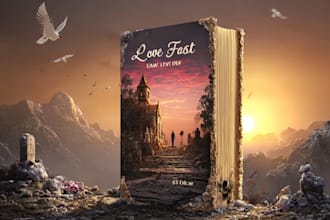 make romantic book cover design