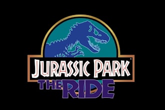 create modern jurassic park logo design
