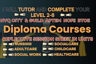 tutor and guide you through your nvq, rqf, or vocational diploma at any level