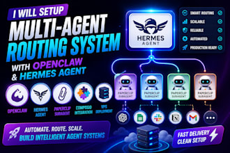 setup openclaw multi agent routing hermes agent paperclip subagent vps composio