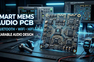 design bluetooth wifi earbuds pcb with hifi mems microphone