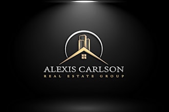 do a luxury custom real estate logo for realtors, brokers and property business