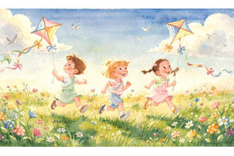illustrate whimsical watercolor illustration children story book illustration