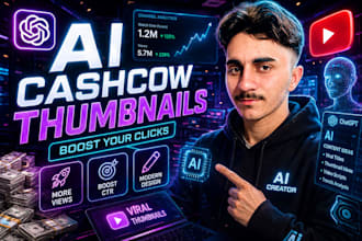 design ai cashcow youtube thumbnails