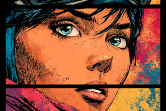 comic book illustration with comic book illustrator