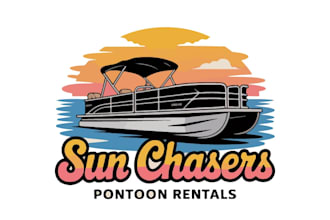design a modern boat and marine logo