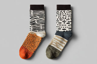 design custom and unique socks design