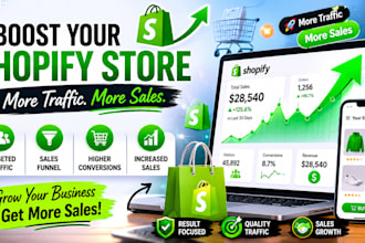 boost shopify sales, shopify store promotion and shopify marketing sales funnel