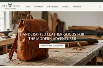 design squarespace letter goods maker website bags website artisan porfolio site