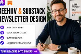setup beehiiv newsletter design substack email template klaviyo email campaign