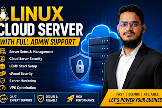 optimize and harden your linux cloud server with full admin support