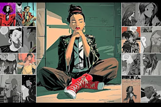 comic book illustration comic strip graphic novel pages comic artist comic page