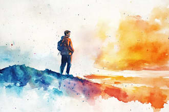 draw a watercolor illustration
