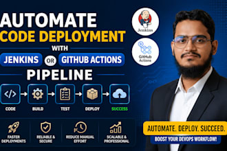fully automate your code deployment with a jenkins or github actions pipeline