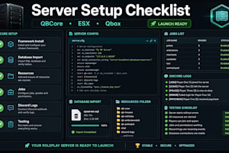 setup qbcore esx or qbox fivem roleplay server