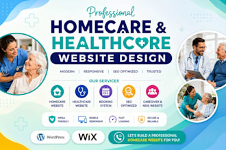 redesign home care website home care healthcare website home care leads