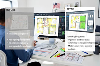 create arizona smart home electrical and lighting layouts