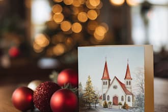 design custom invitation card, christmas card