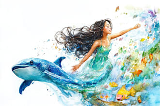do a watercolor illustration