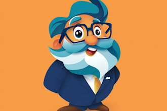 design a custom mascot logo for your brand or business