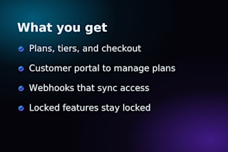 set up stripe subscriptions and a paywall for your web app