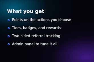 build a loyalty and rewards points system for your app