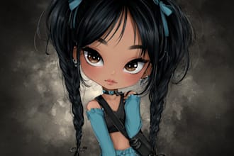 draw custom anime art of your oc, character, and fanart