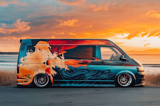 design car wrap, car livery, car decal, car sticker