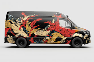 vehicle wrap car wrap van truck wrap design