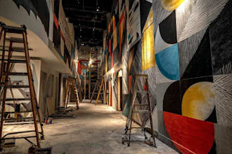 draw any graffiti mural wall art or banner