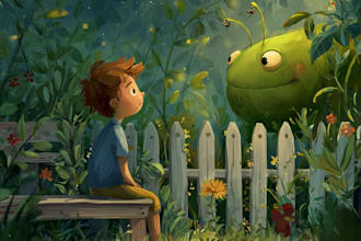 create children book illustration, children book