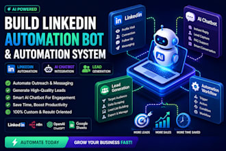 build linkedin automation bot automation system ai chatbot lead generation n8n