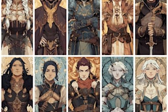 crate custom dnd party portraits and group art