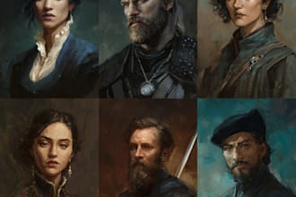 design custom dnd party portraits and group art