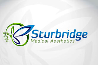 design wellness, spa, health and fitness logo
