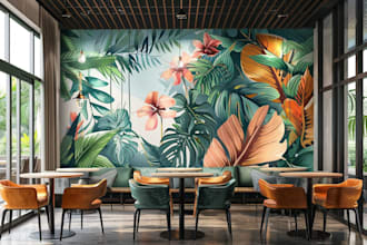 draw any graffiti mural wall art or banner