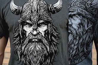 design anime inspired tshirt illustration custom merch art