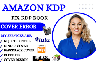 fix book cover kdp error fix margin error rejected cover resize cover design