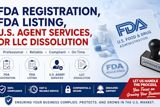 fda registration, dissolve llc, llc registration, fda listing us agent
