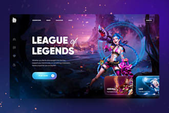 develop topnotch tournament website, gaming website, esport website, esport