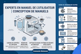 design a custom user guide manual or assembly instructions for any product