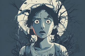 draw horror character illustration