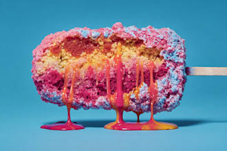 create vibrant food pop art illustrations for your brand