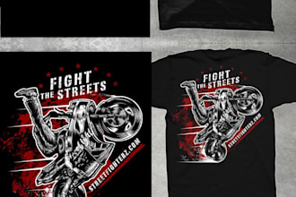 design retro t shirt biker motocross logo