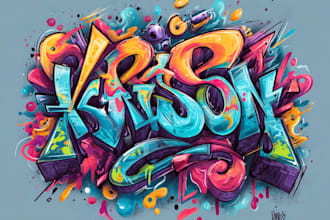design custom graffiti lettering and typography artwork
